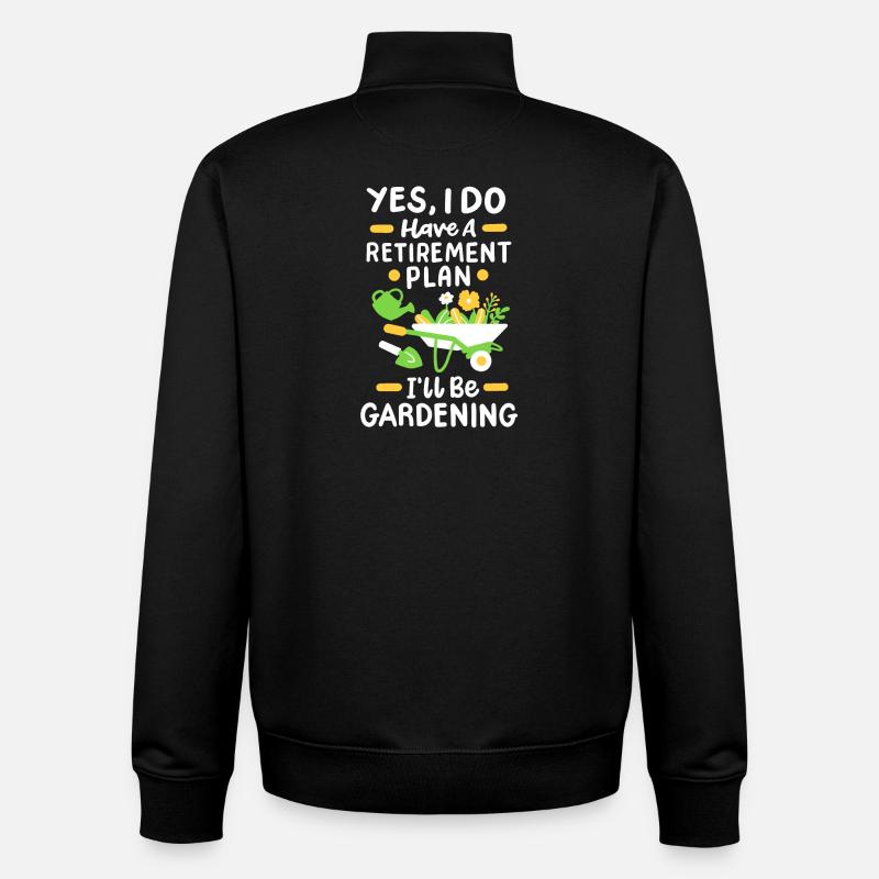Garten Gartenarbeit Pflanzen - Unisex Organic Zip Sweatshirt von Stanley/Stella - Schwarz
