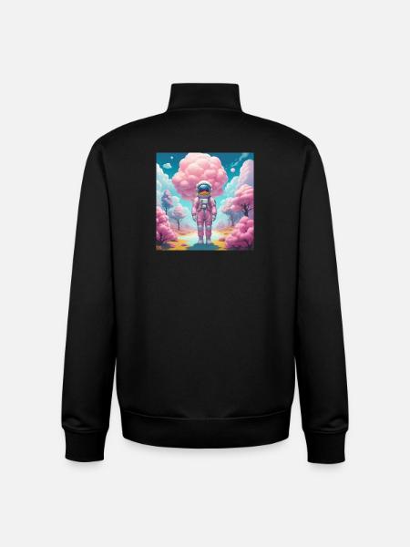 Spaceman - Unisex Organic Zip Sweatshirt by Stanley/Stella - black