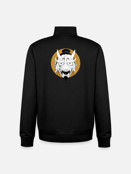 Oni Maske - Unisex Organic Zip Sweatshirt von Stanley/Stella - Schwarz