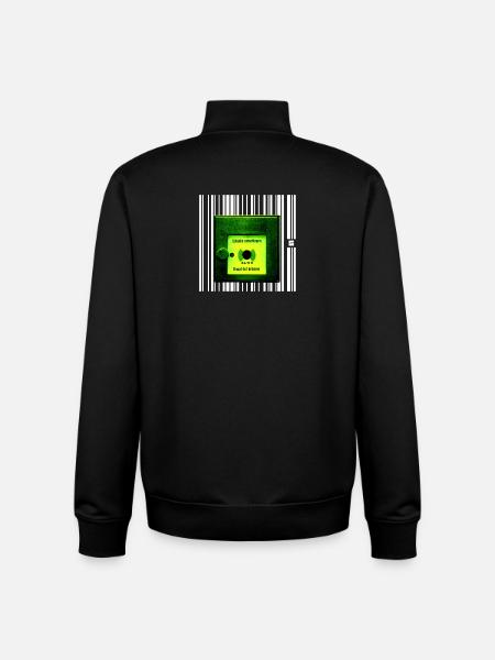 SPOT - GUDE - Unisex Organic Zip Sweatshirt by Stanley/Stella - black