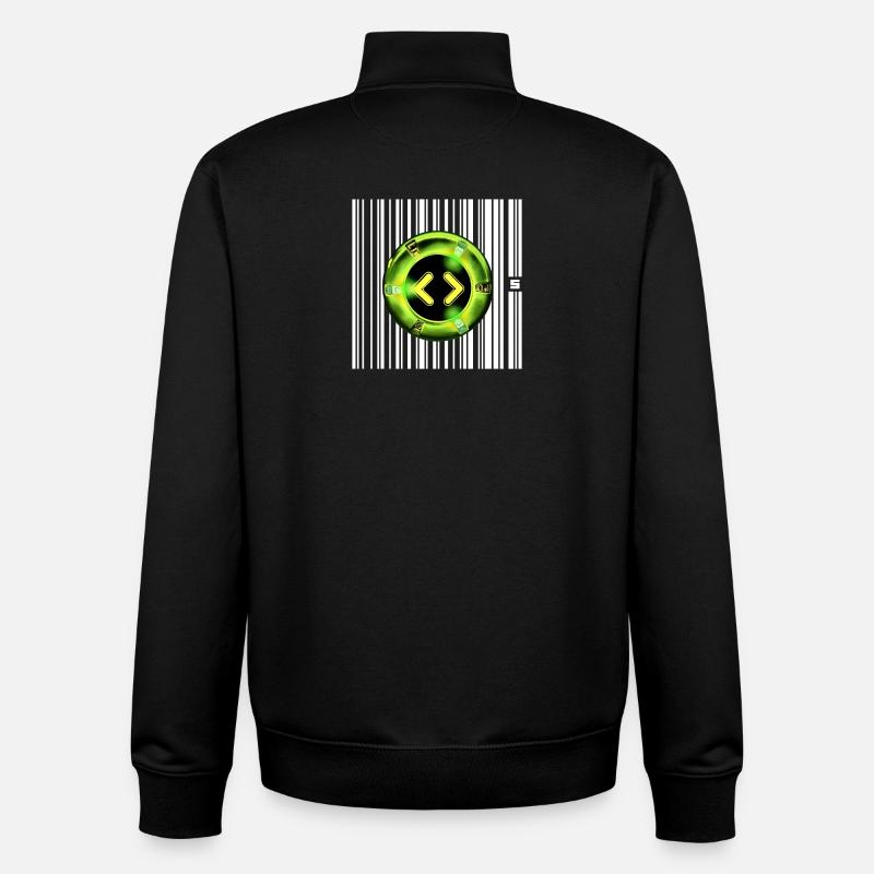 SPOT - READY - Unisex Organic Zip Sweatshirt by Stanley/Stella - black