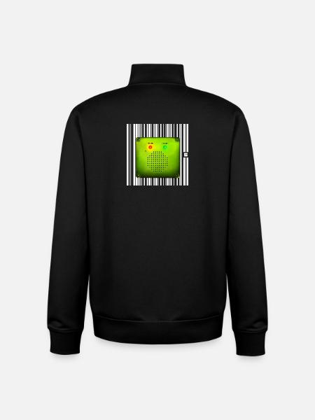 SPOT - PASSIVE - Unisex Organic Zip Sweatshirt by Stanley/Stella - black