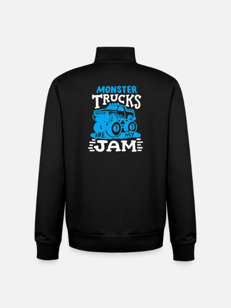 Monstertruck Truck - Unisex Organic Zip Sweatshirt von Stanley/Stella - Schwarz