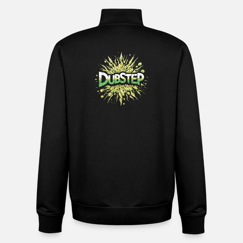 Dubstep Explosion - Unisex Organic Zip Sweatshirt by Stanley/Stella - black