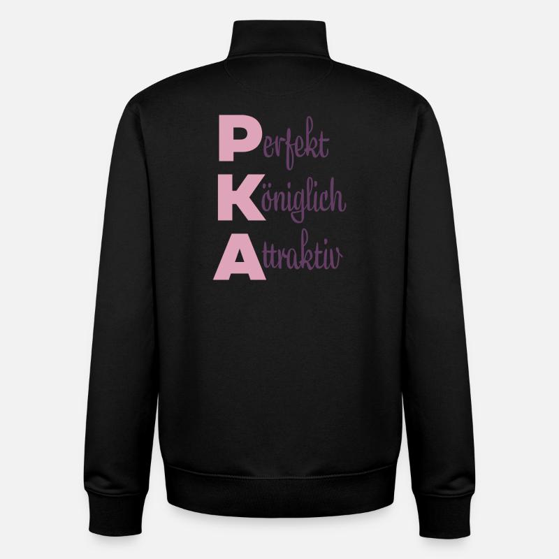 Perfekt Königlich Attraktiv - Unisex Organic Zip Sweatshirt von Stanley/Stella - Schwarz