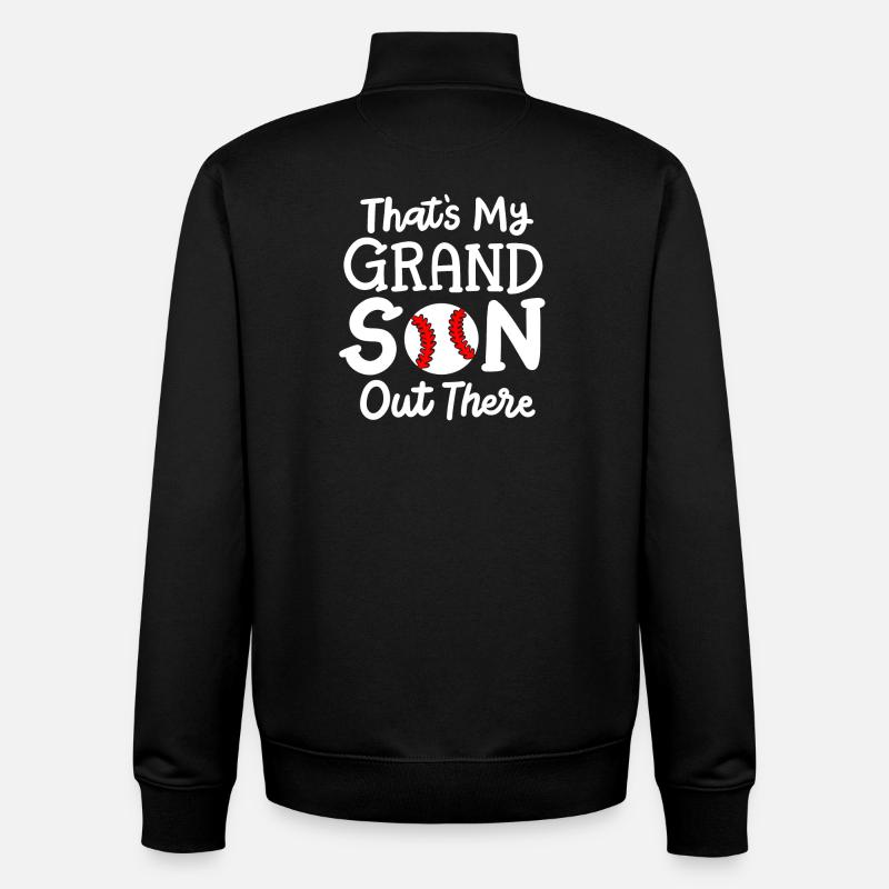 Baseball Baseballspieler - Unisex Organic Zip Sweatshirt von Stanley/Stella - Schwarz