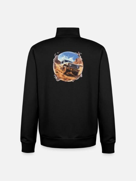 Jimny 4x4 Offroad Car - Unisex Organic Zip Sweatshirt by Stanley/Stella - black