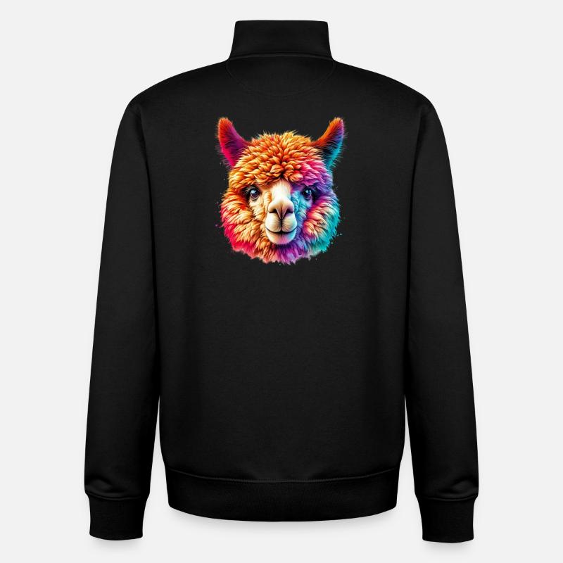 Alpaka - Unisex Organic Zip Sweatshirt von Stanley/Stella - Schwarz