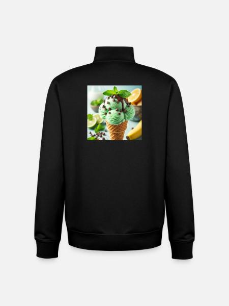 Minz-Eis - Unisex Organic Zip Sweatshirt von Stanley/Stella - Schwarz