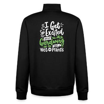 Gartenarbeit Gärtner - Unisex Organic Zip Sweatshirt von Stanley/Stella - Schwarz - Hinten - AI Model Male 185 light (185cm)