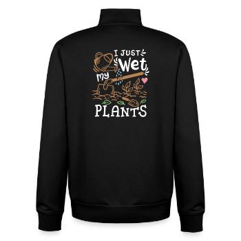 Gartenarbeit Gärtner - Unisex Organic Zip Sweatshirt von Stanley/Stella - Schwarz - Hinten - AI Model Male 185 light (185cm)