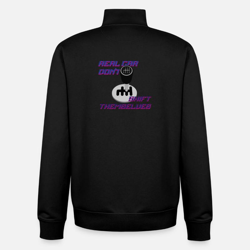 Real Car Shift Themes - Unisex Organic Zip Sweatshirt von Stanley/Stella - Schwarz