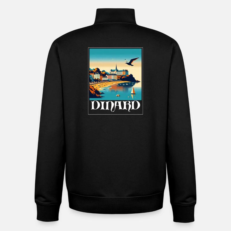 DINARD - Unisex Organic Zip Sweatshirt von Stanley/Stella - Schwarz