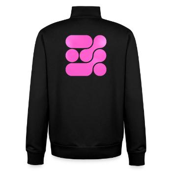 OCHOOO - Hard PInk - Unisex Organic Zip Sweatshirt von Stanley/Stella - Schwarz - Hinten - AI Model Male 185 light (185cm)
