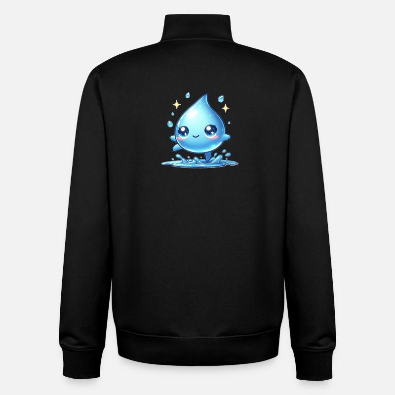 Wasser - Unisex Organic Zip Sweatshirt von Stanley/Stella - Schwarz
