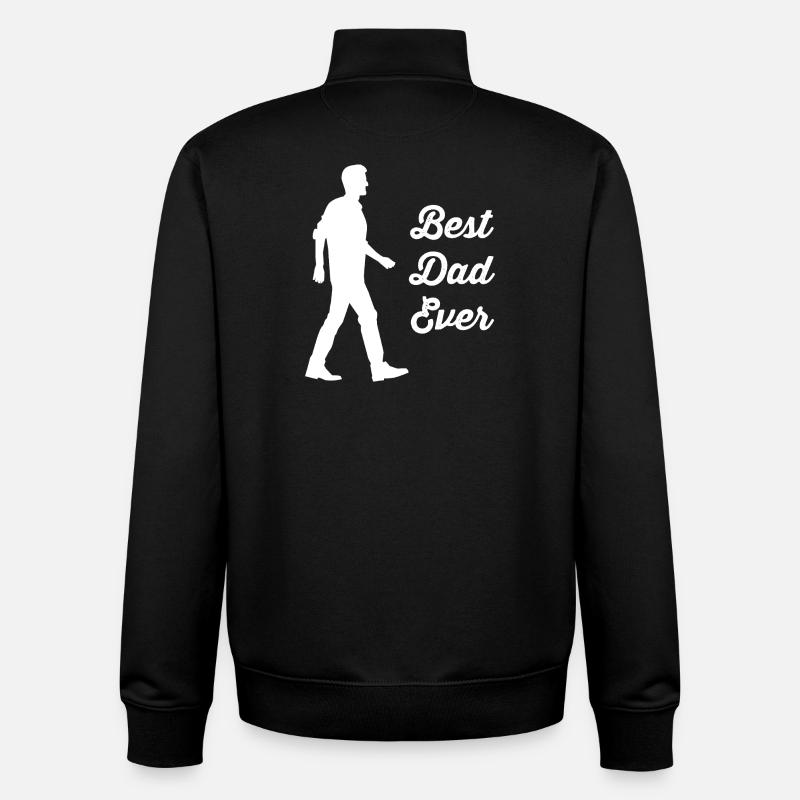 Père - Sweat zippé unisexe en coton bio Stanley/Stella - noir
