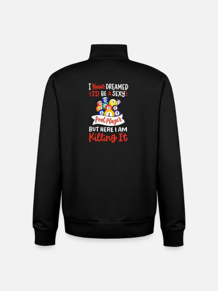 Billardspielerin Billard - Unisex Organic Zip Sweatshirt von Stanley/Stella - Schwarz