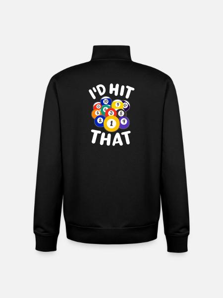 Pool-Spieler Billardkugeln - Unisex Organic Zip Sweatshirt von Stanley/Stella - Schwarz