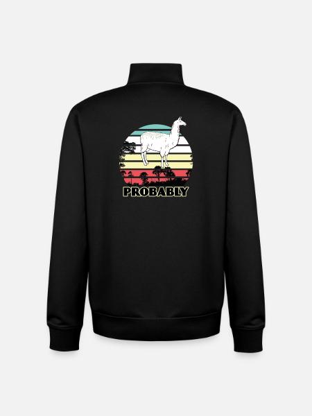 Alpaca - Unisex Organic Zip Sweatshirt by Stanley/Stella - black