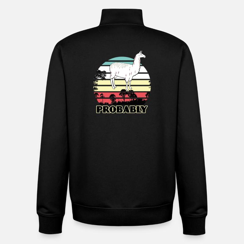 Alpaka - Unisex Organic Zip Sweatshirt von Stanley/Stella - Schwarz