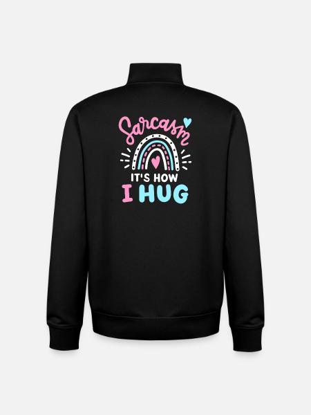 Sarkasmus Sarkastisch - Unisex Organic Zip Sweatshirt von Stanley/Stella - Schwarz