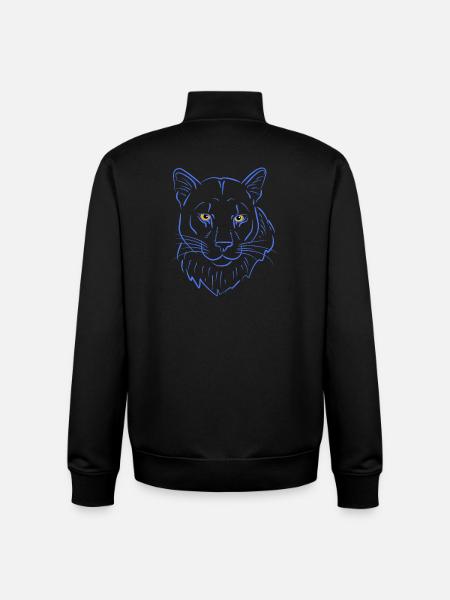 Bergloewe predator - Unisex Organic Zip Sweatshirt by Stanley/Stella - black