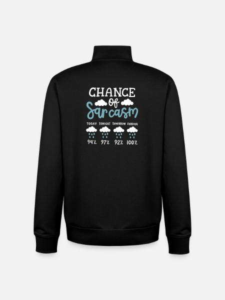 Sarkasmus sarkastischer Humor - Unisex Organic Zip Sweatshirt von Stanley/Stella - Schwarz