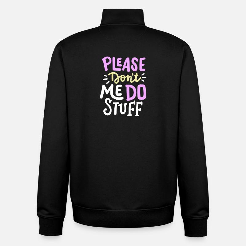 sarkastischer Humor Sarkasmus - Unisex Organic Zip Sweatshirt von Stanley/Stella - Schwarz