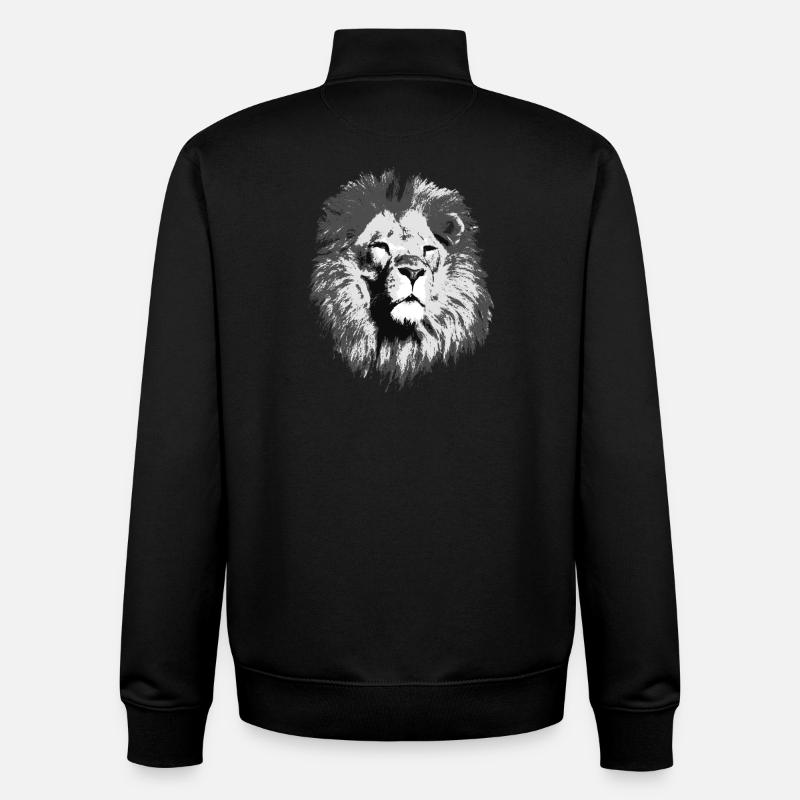 Loewe raubkatze - Unisex Organic Zip Sweatshirt von Stanley/Stella - Schwarz
