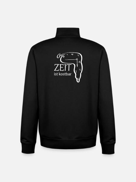 Creative watch design with saying - Unisex Organic Zip Sweatshirt by Stanley/Stella - black