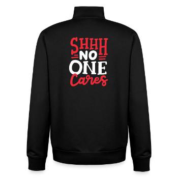 sarkastischer Humor Sarkasmus - Unisex Organic Zip Sweatshirt von Stanley/Stella - Schwarz - Hinten - AI Model Male 185 light (185cm)