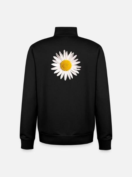 Gänseblümchen - Unisex Organic Zip Sweatshirt von Stanley/Stella - Schwarz