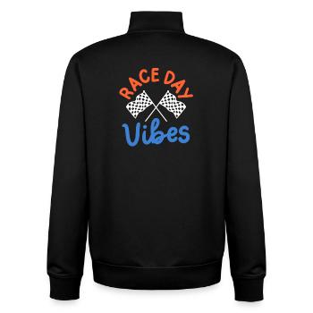 Drag Racing Rennwagen Rennfahrer - Unisex Organic Zip Sweatshirt von Stanley/Stella - Schwarz - Hinten - AI Model Male 185 light (185cm)