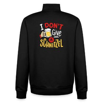 Schnitzel Bier - Unisex Organic Zip Sweatshirt von Stanley/Stella - Schwarz - Hinten - AI Model Male 185 light (185cm)