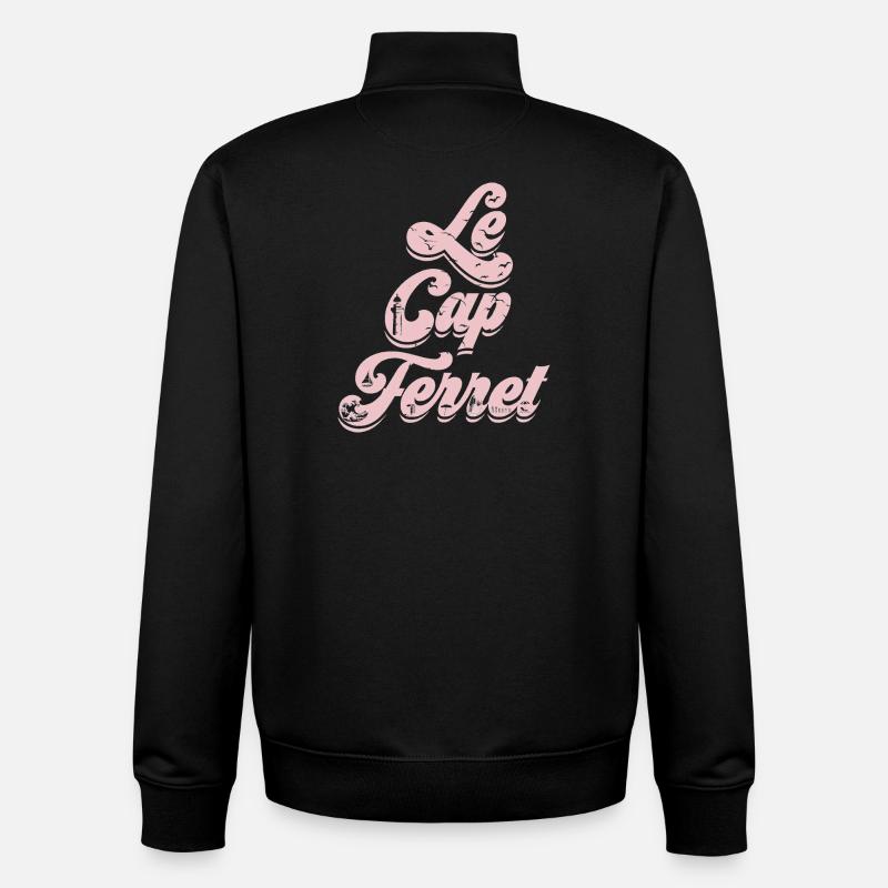 Le Cap Frettchen - Unisex Organic Zip Sweatshirt von Stanley/Stella - Schwarz