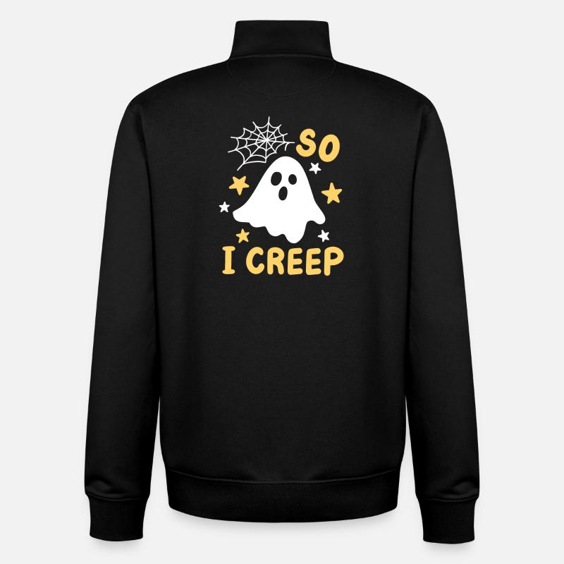 Geist Halloweenkostüm - Unisex Organic Zip Sweatshirt von Stanley/Stella - Schwarz