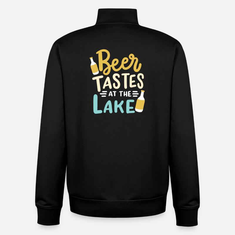 See Camping Zelten - Unisex Organic Zip Sweatshirt von Stanley/Stella - Schwarz