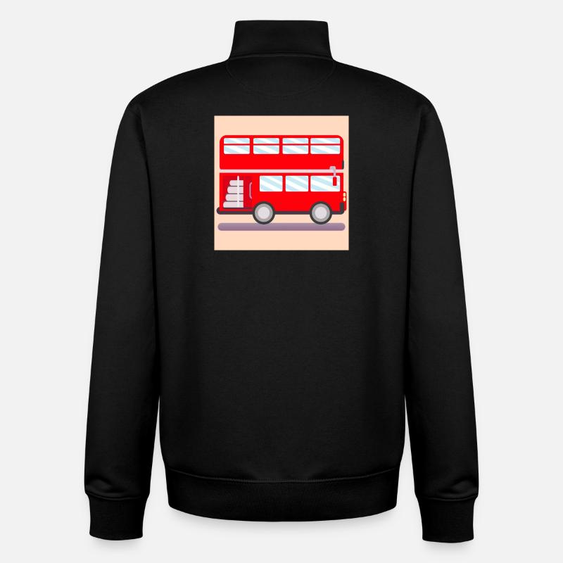 BUS BUSFAHRER - Unisex Organic Zip Sweatshirt von Stanley/Stella - Schwarz