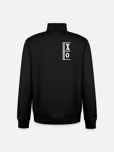 XO - Sweat zippé unisexe en coton bio Stanley/Stella - noir