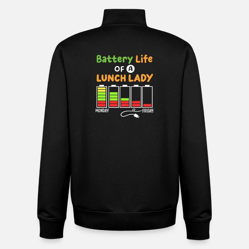 Mitarbeiterin der Schulcafeteria - Unisex Organic Zip Sweatshirt von Stanley/Stella - Schwarz