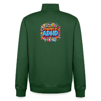 TDAH - Sweat zippé unisexe en coton bio Stanley/Stella - vert bouteille - Dos - AI Model Male 185 dark (185cm)