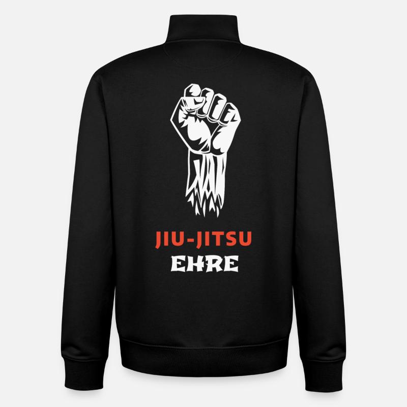 JIU-JITSU: Honor above all else - Unisex Organic Zip Sweatshirt by Stanley/Stella - black