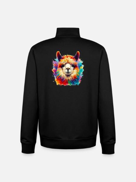 Alpaca - Unisex Organic Zip Sweatshirt by Stanley/Stella - black