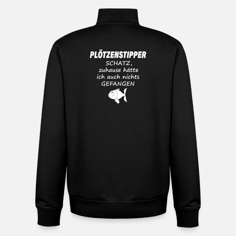 PLÖTZENSTIPPER - Sweat zippé unisexe en coton bio Stanley/Stella - noir