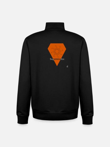 Sugammadex - Sweat zippé unisexe en coton bio Stanley/Stella - noir