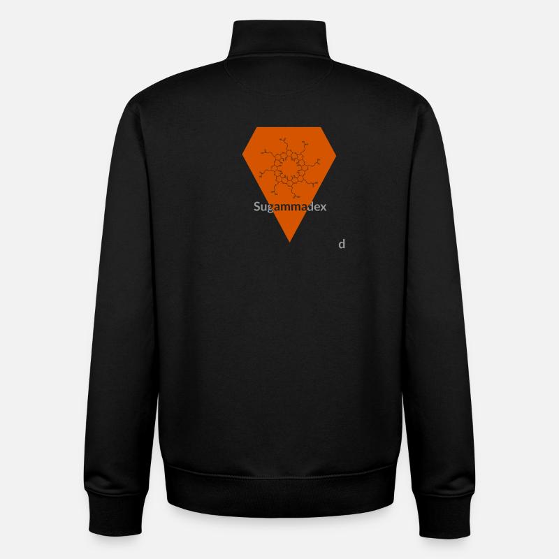 Sugammadex - Sweat zippé unisexe en coton bio Stanley/Stella - noir