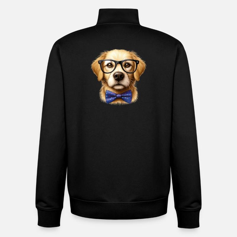 Hund - Unisex Organic Zip Sweatshirt von Stanley/Stella - Schwarz
