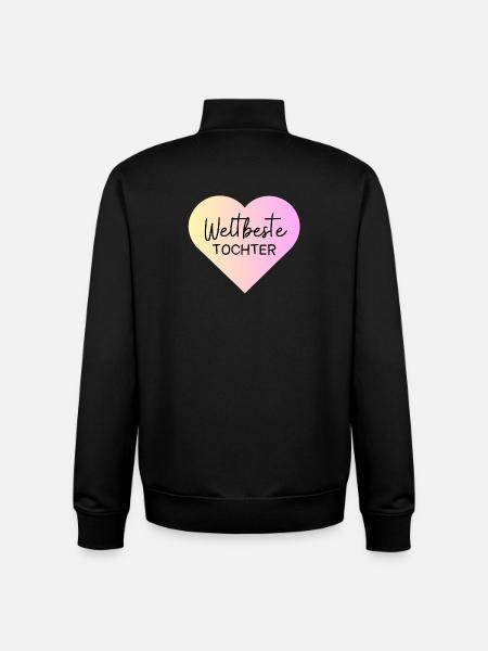 Weltallerbeste Tochter - Unisex Organic Zip Sweatshirt von Stanley/Stella - Schwarz