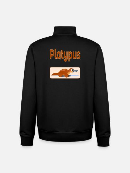 Platypus Australia - Unisex Organic Zip Sweatshirt by Stanley/Stella - black