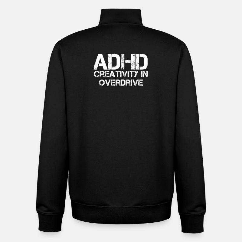 ADHS - Unisex Organic Zip Sweatshirt von Stanley/Stella - Schwarz